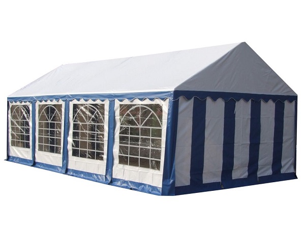 Párty stan 6x8m modro-bílý<br />PREMIUM