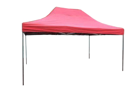 Nůžkový stan 3x4,5m červený<br />DELUXE