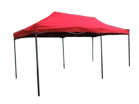 Nůžkový stan 3x6m červený<br />DELUXE